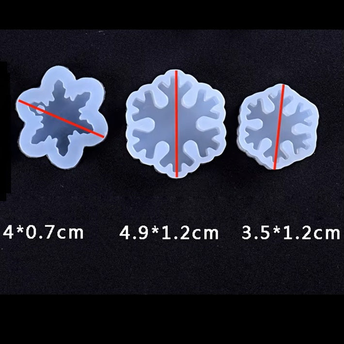 X21 Set van 3 sneeuwvlok-mallen