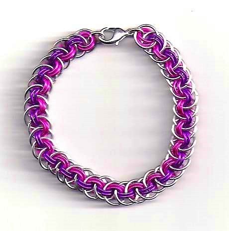 Chainmaille armband "Orbital Vipera Berus"