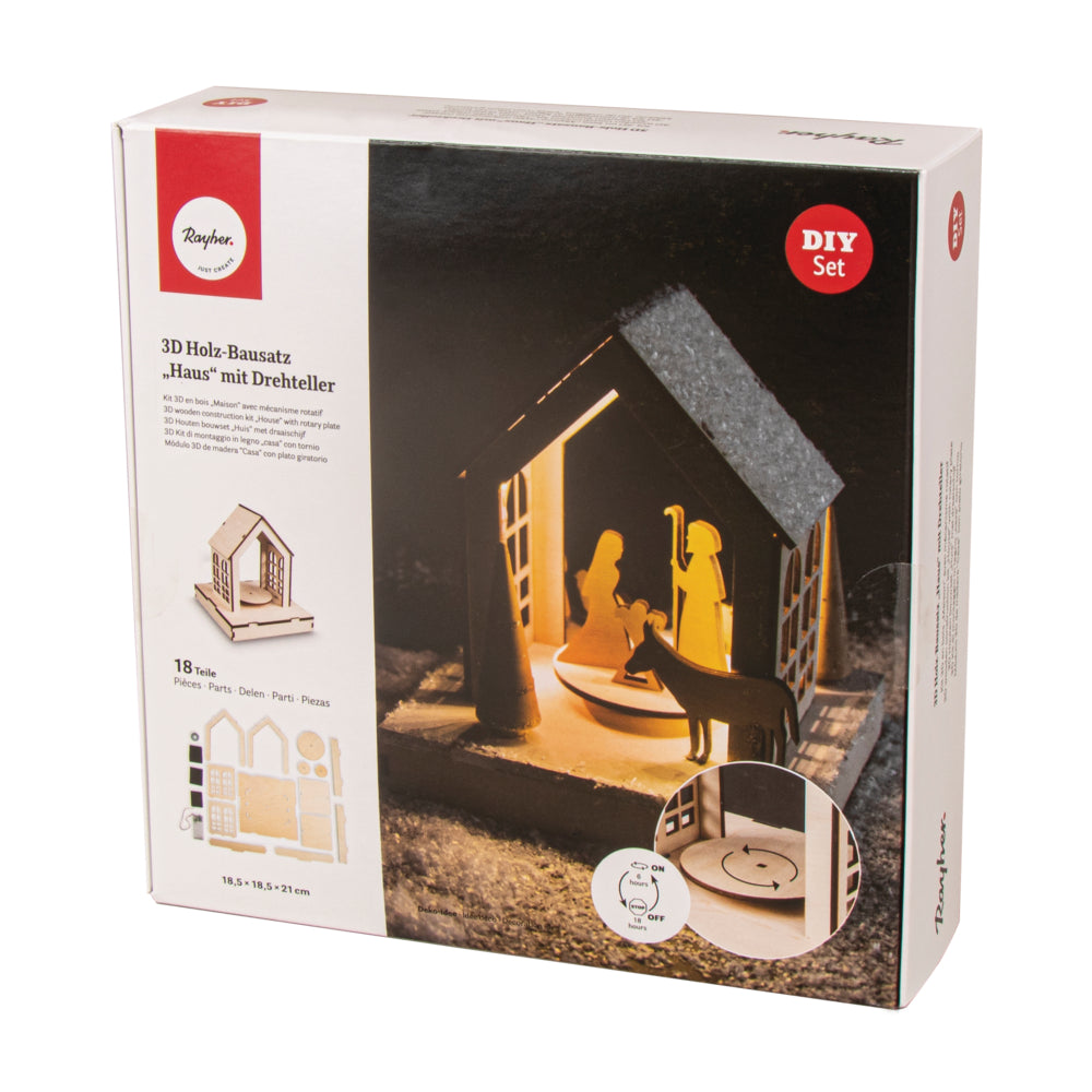3D bouwset Huis met draaischijf