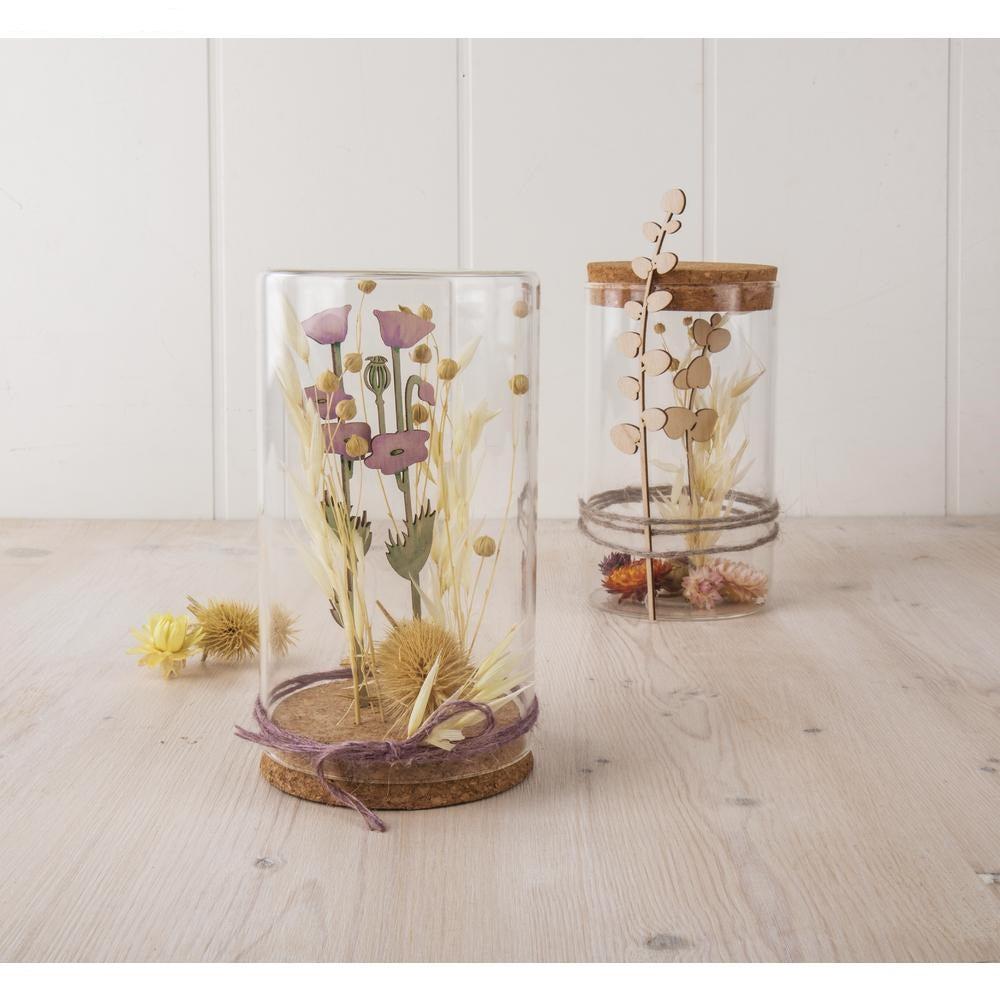 Houten stekers bloemen