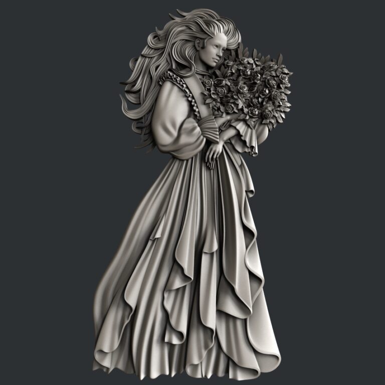 35_WOMAN WITH BOUQUET